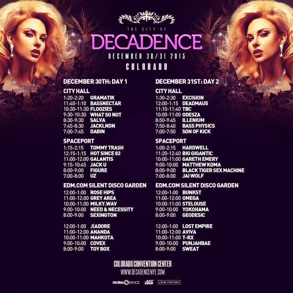 6 Acts You Wont Want To Miss At Decadence + Set Times