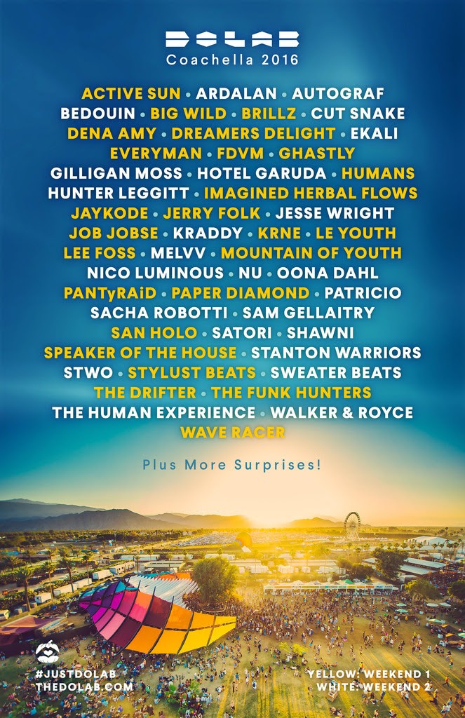 The Do Lab 2016 Coachella Lineup