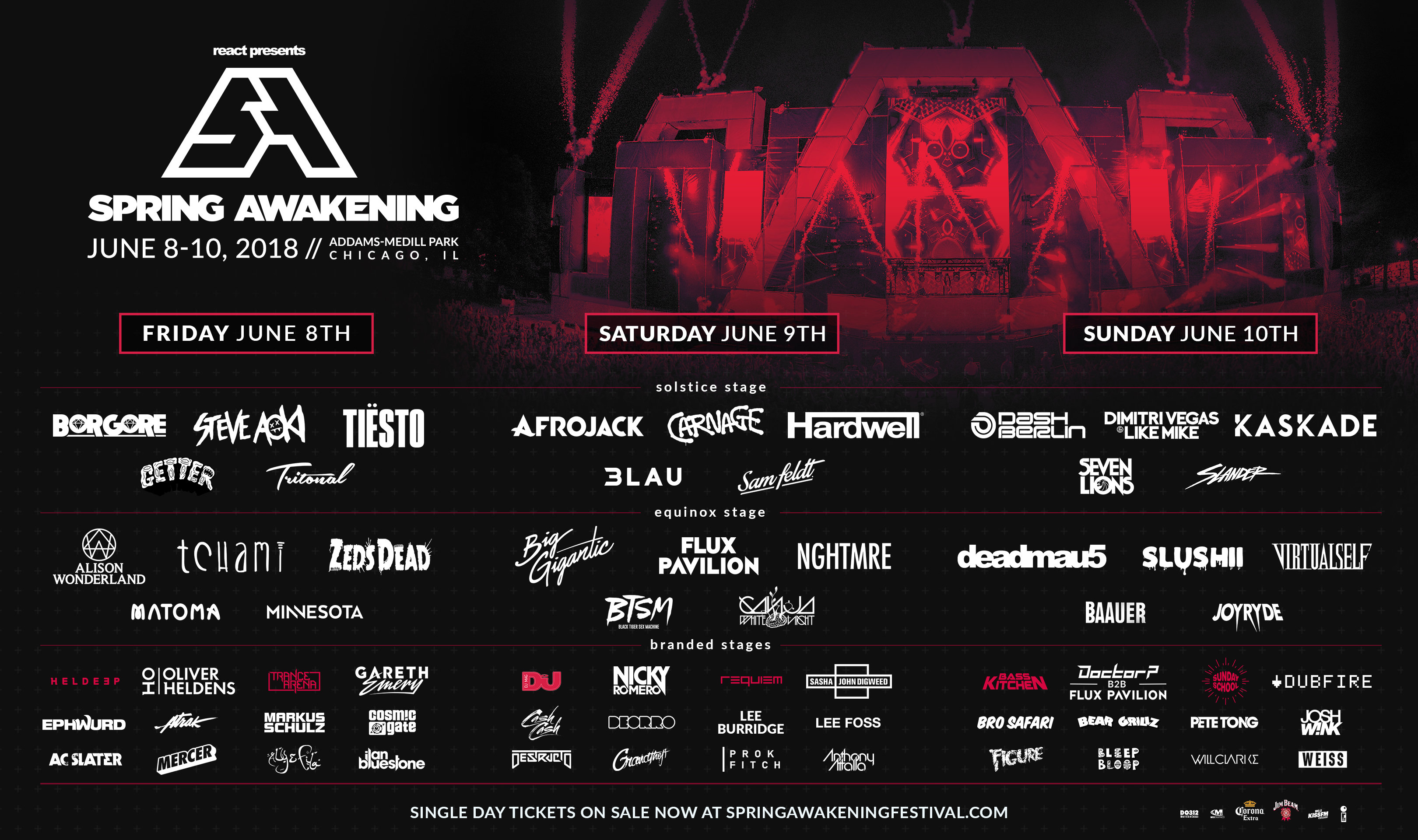 Spring Awakening Releases Complete Lineup & Single Day Tickets
