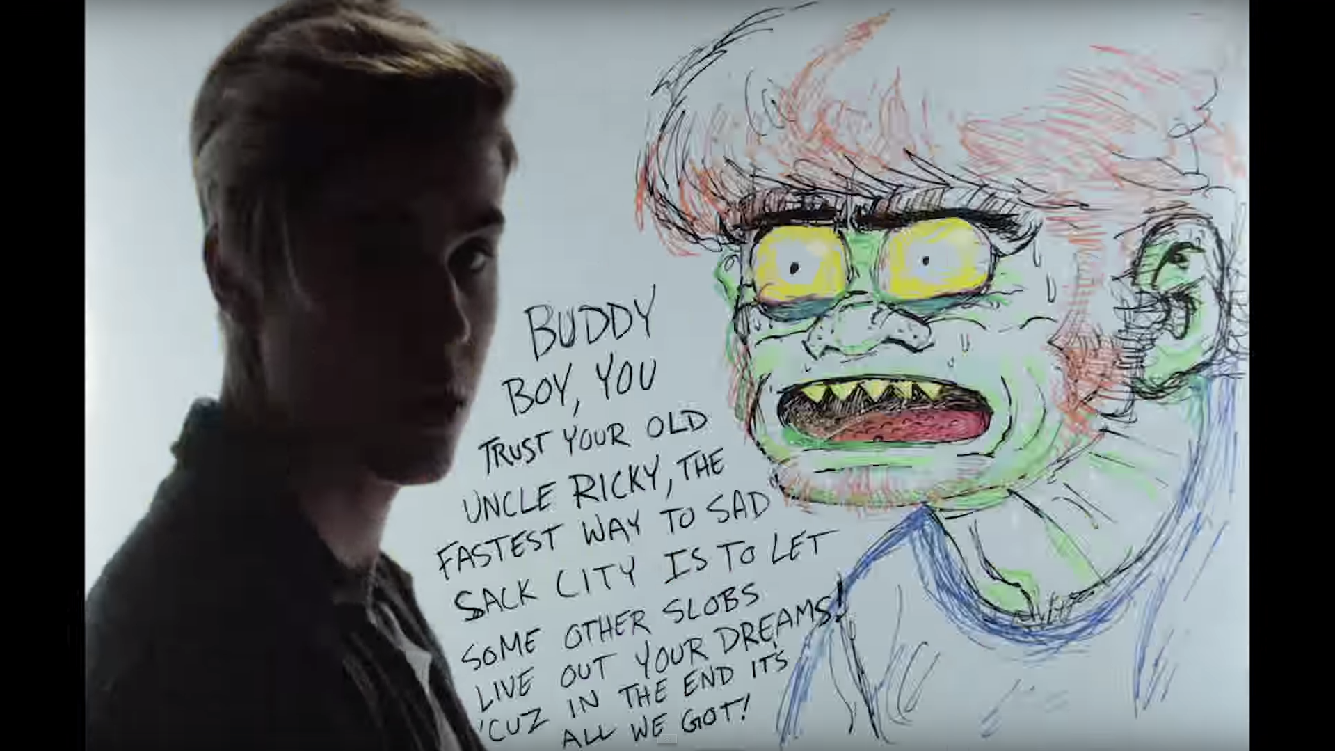 frames from the coolest justin bieber video ever - where are you now