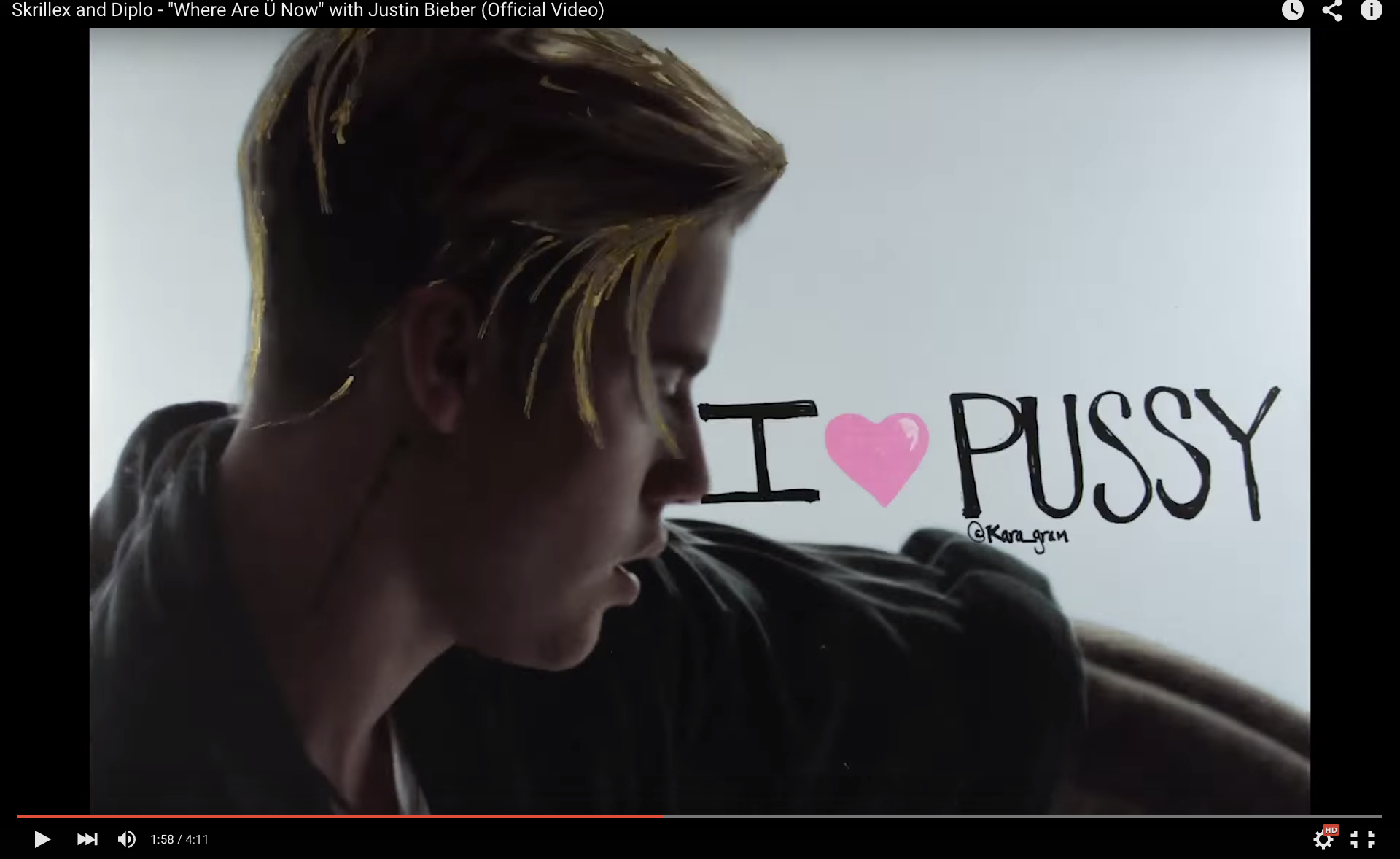 frames from the coolest justin bieber video ever - where are you now