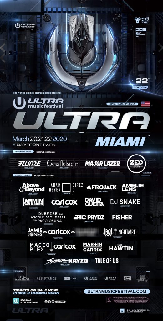 Ultra Music Festival Phase 1 2020