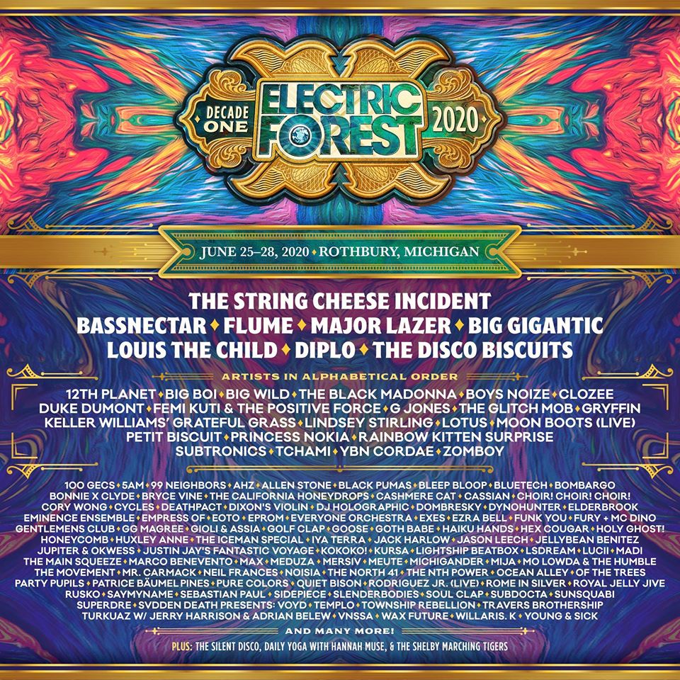 Electric Forest Unveils Lineup For 10th Anniversary Celebration