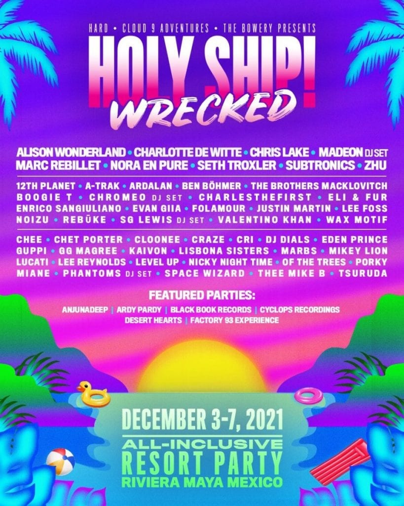 holy ship! wrecked 2021 lineup