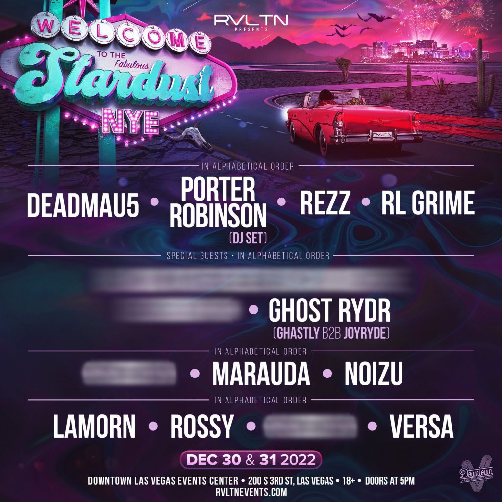 stardust nye lineup