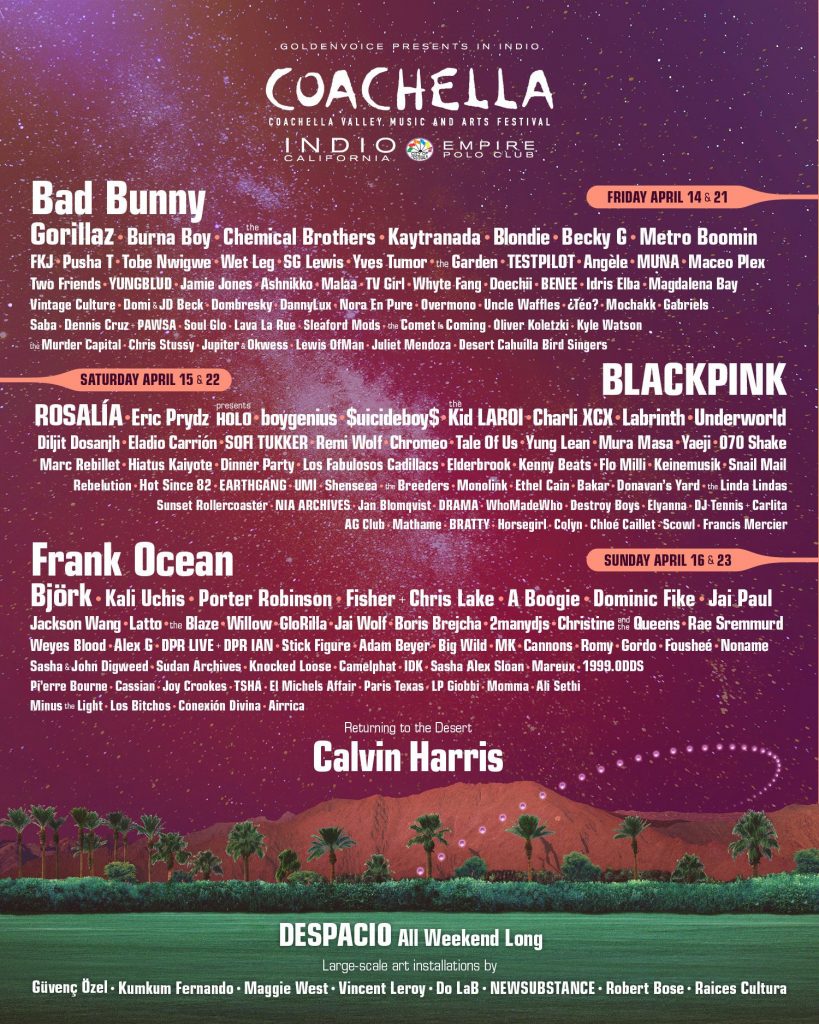 coachella lineup 2023