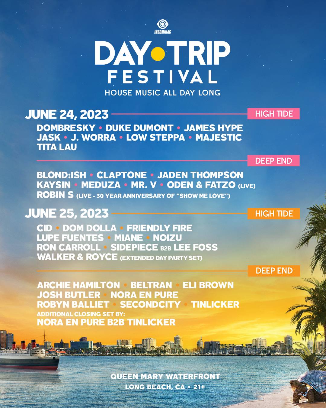 day trip lineup 2023