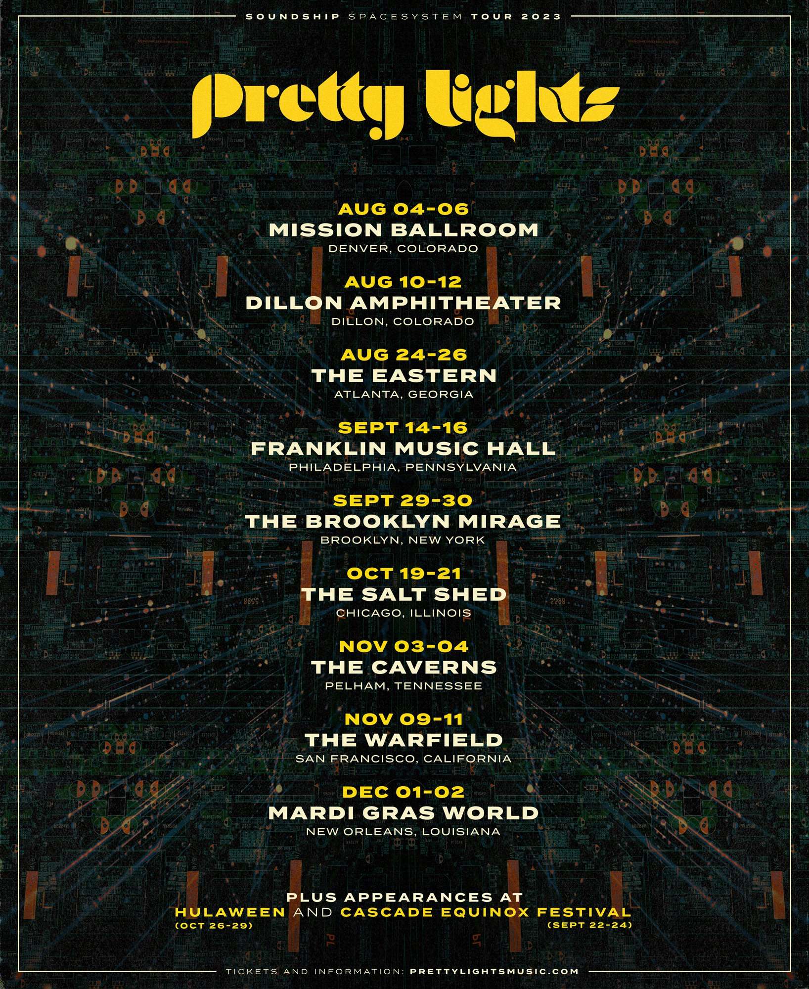 pretty lights spacesystem tour