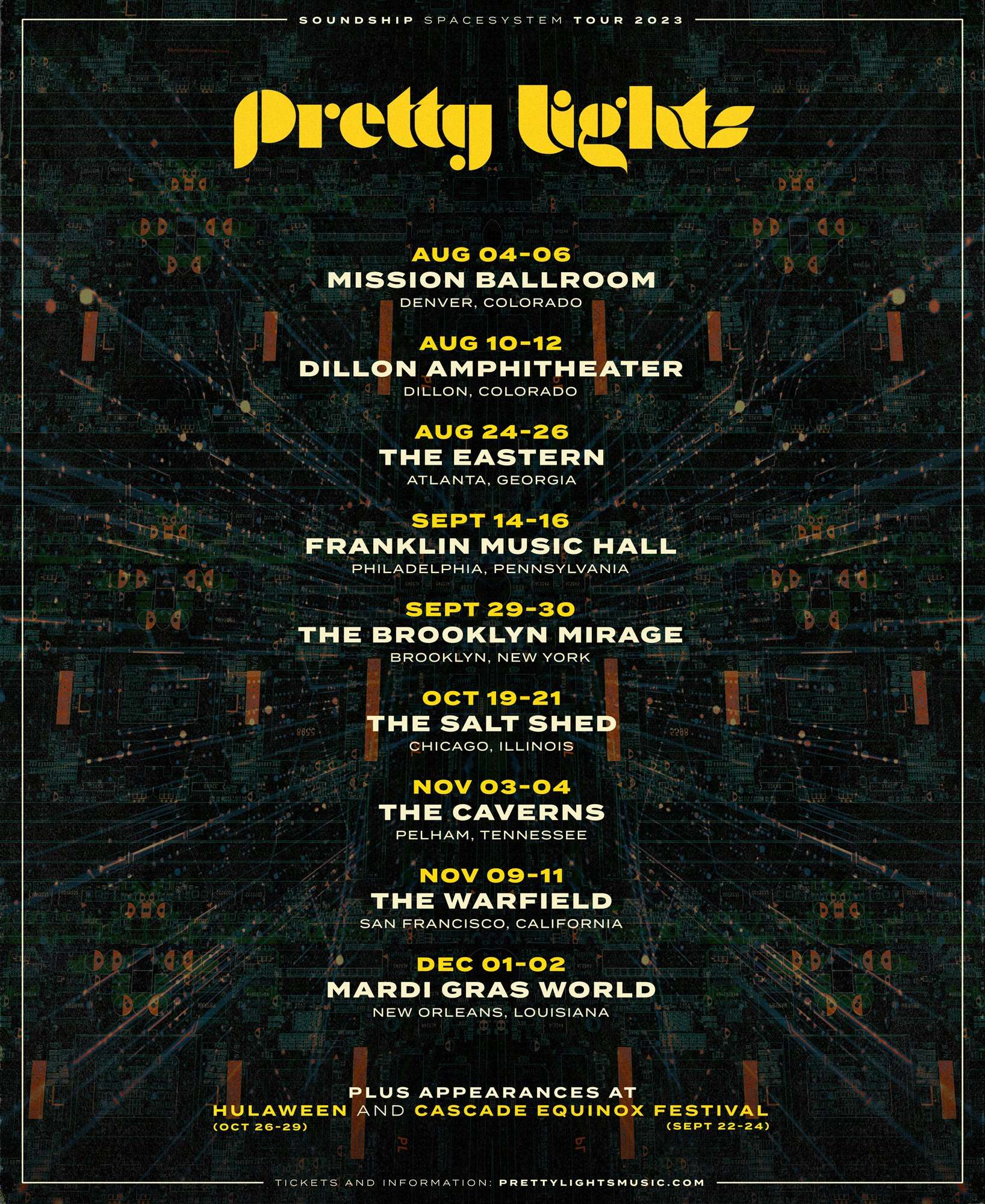 pretty lights spacesystem tour