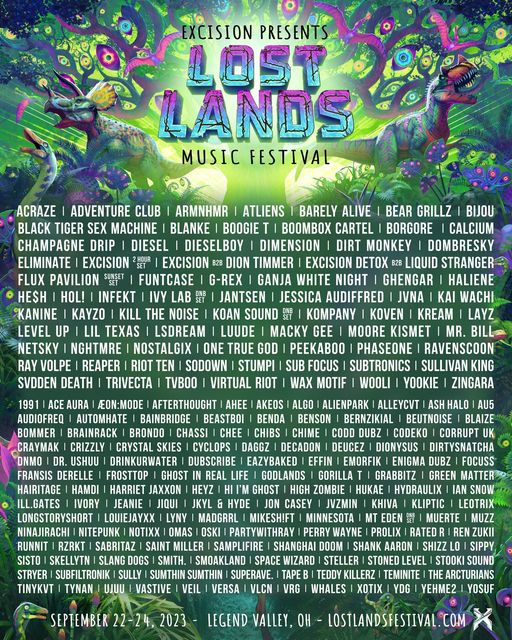 lost lands lineup 2023