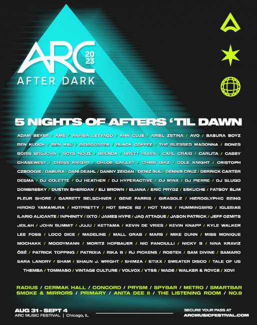 arc music festival after party