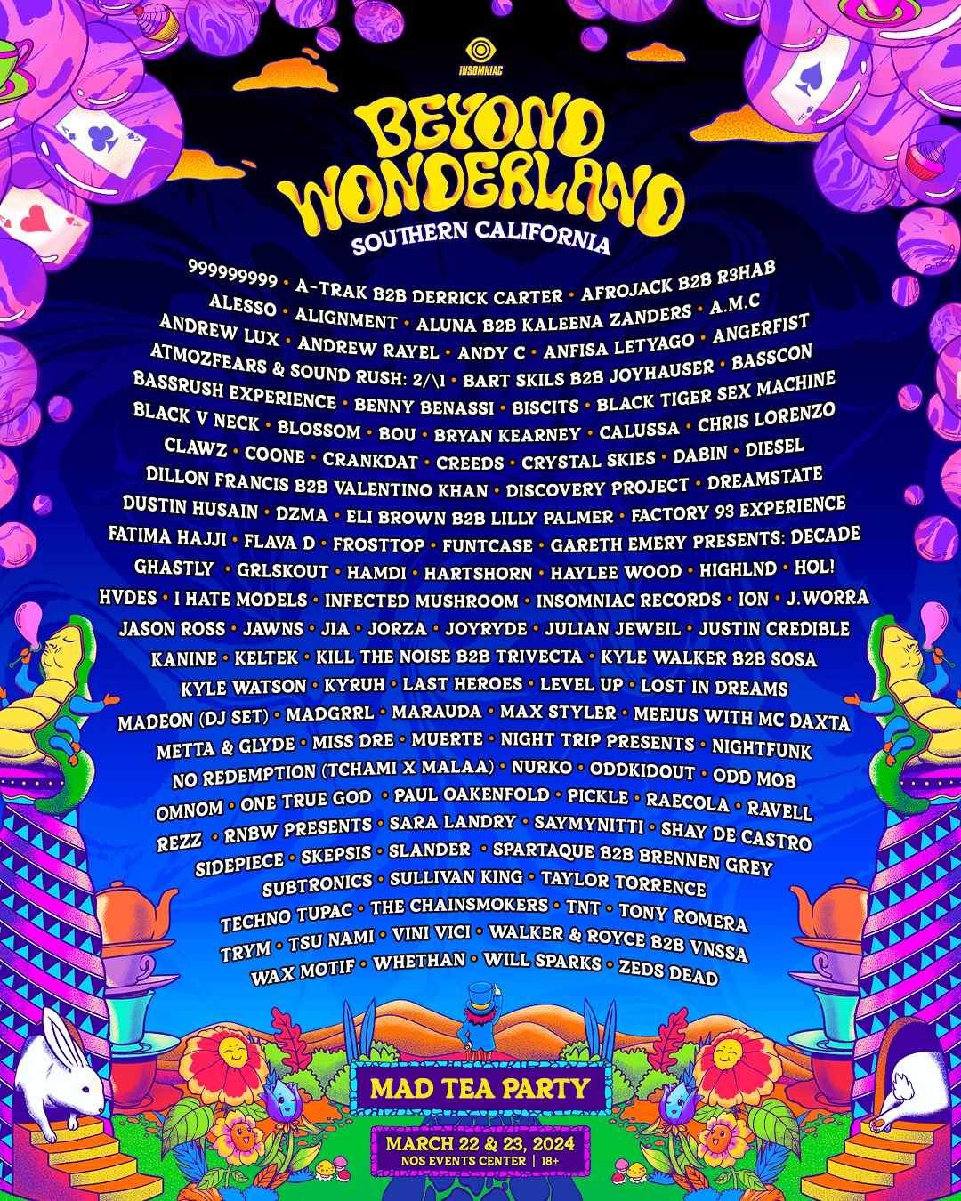 beyond wonderland socal 2024 lineup