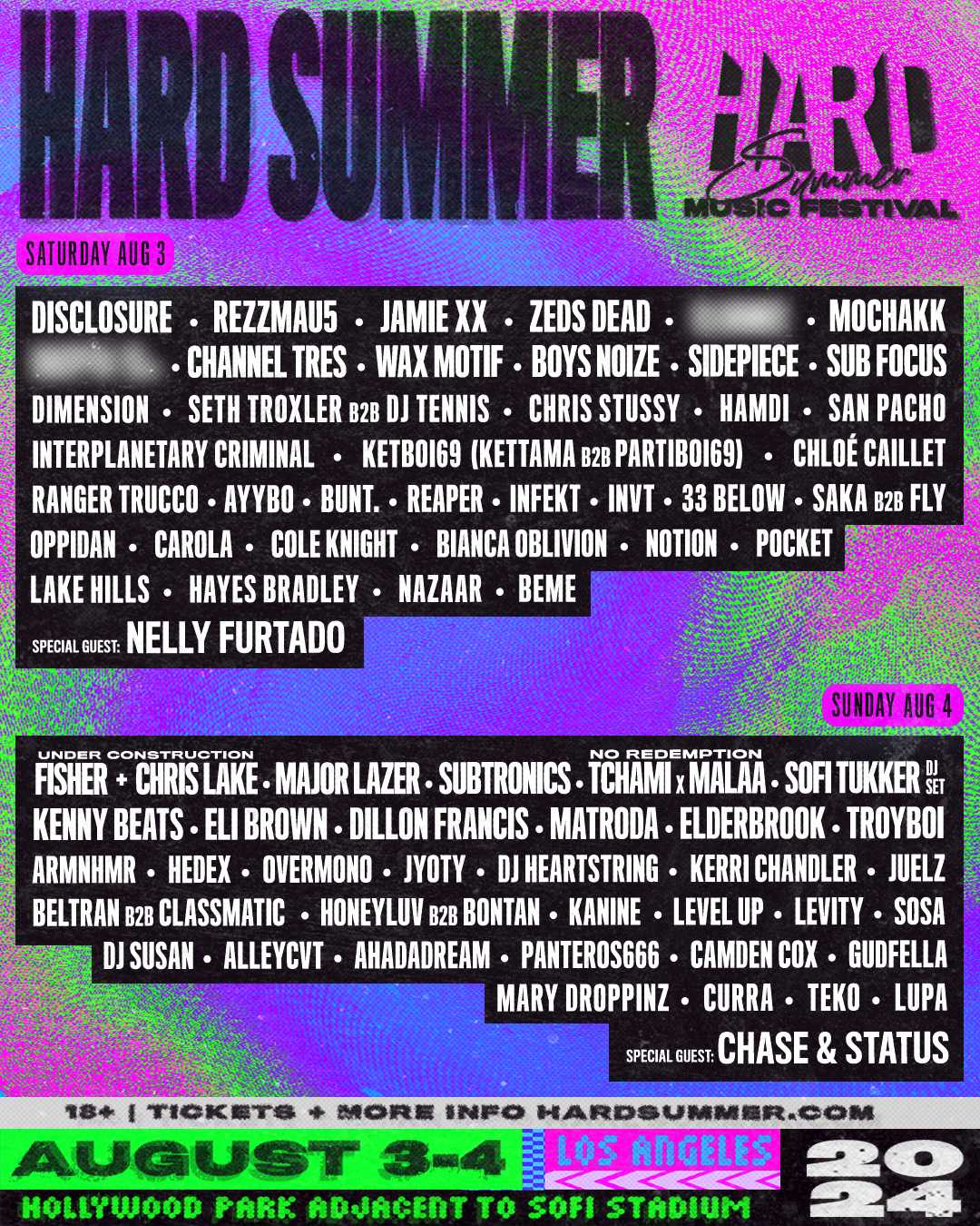 hard summer artist lineup 2024